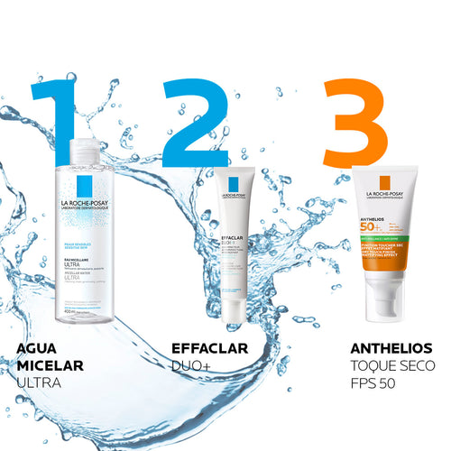 La Roche Posay - Ultra Agua Micelar limpiadora y desmaquillante Pieles Sensibles – 400 ml.