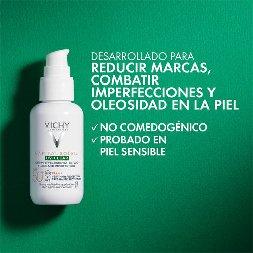 Vichy - Capital Soleil UV Clear Anti-imperfecciones SPF50+ - 40 ml.