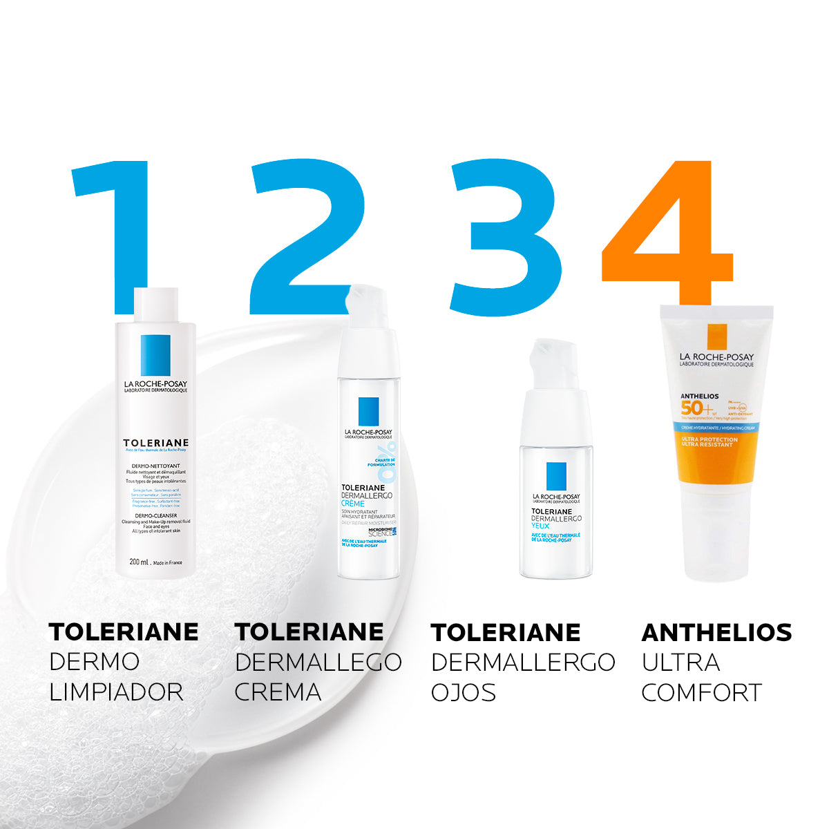 La Roche Posay - Toleriane Dermolimpiador Facial Desmaquillante – 200 ml.