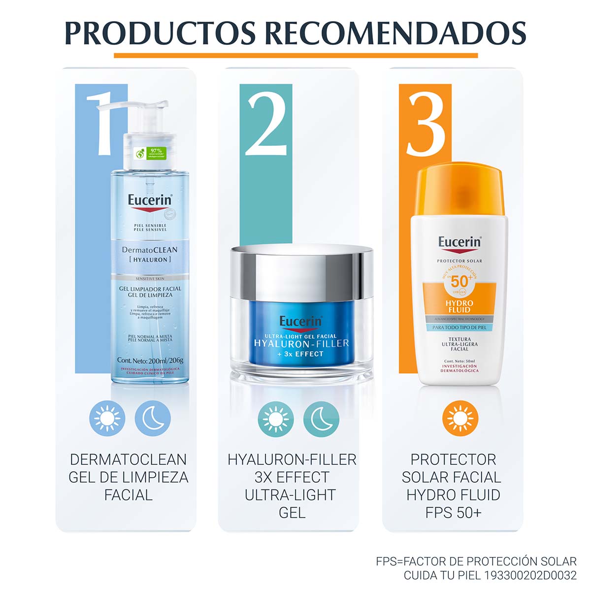 Eucerin - Sun Face Hydro-Fluid Protector Solar Facial Ultra-Ligero SPF 50+ - 50ml.