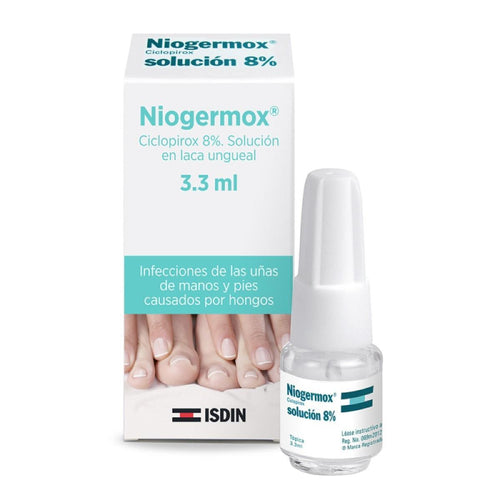Isdin - Niogermox Ciclopirox 8% Solución – 3.3 ml.