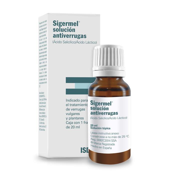 Isdin - Sigermel Antiverrugas Solución - 20 ml.