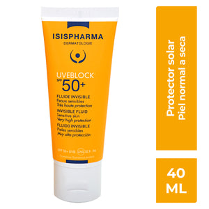 Isispharma - UVEBLOCK SPF50+ Fluido Invisible – 40 ml.