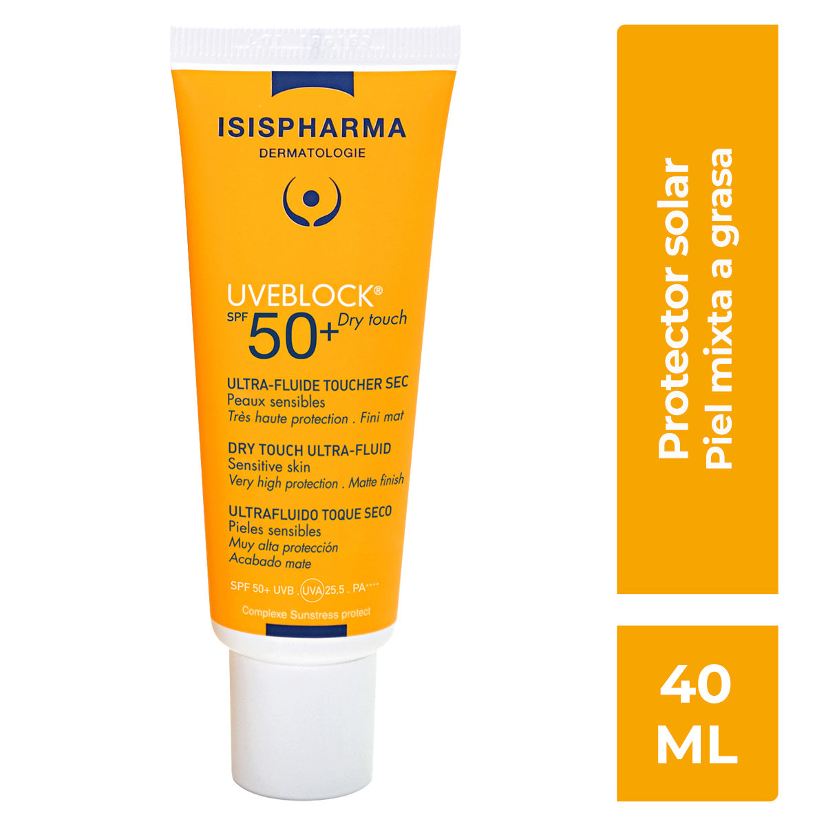 Isispharma - UVEBLOCK SPF50+ Dry Touch Con Color Medium – 40 ml.