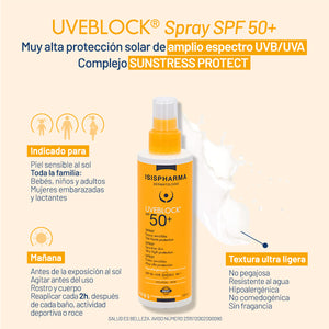 Isispharma – UVEBLOCK SPF50+ Spray – 200 ml.