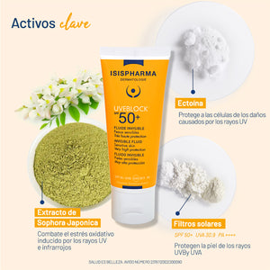 Isispharma - UVEBLOCK SPF50+ Fluido Invisible – 40 ml.