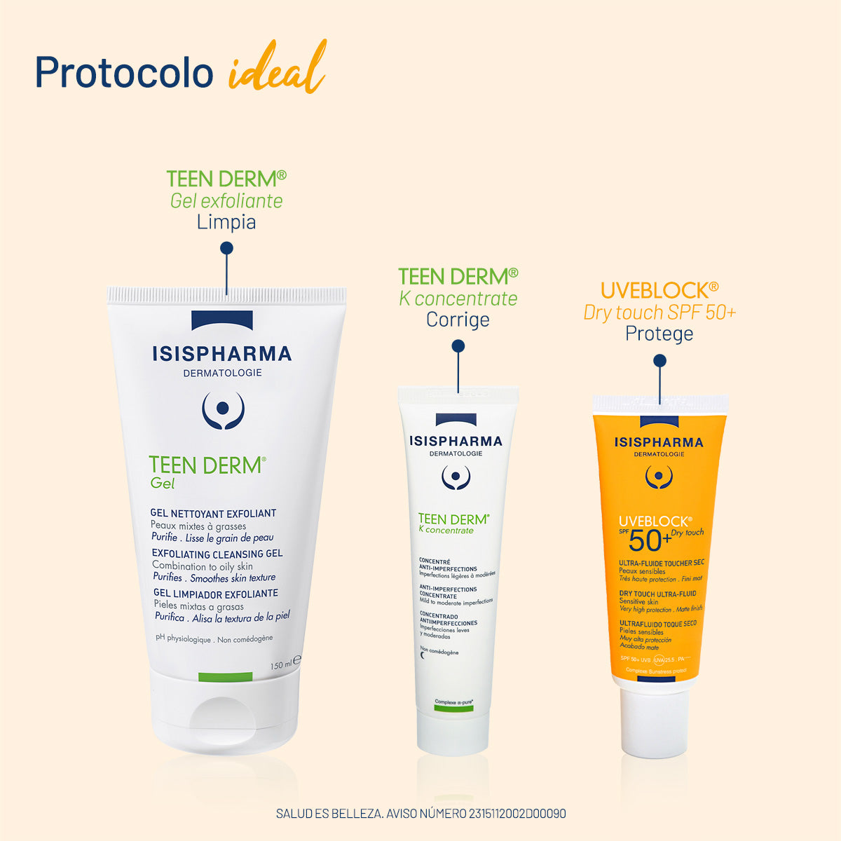 Isispharma - UVEBLOCK SPF50+ Dry Touch Invisible – 40 ml.