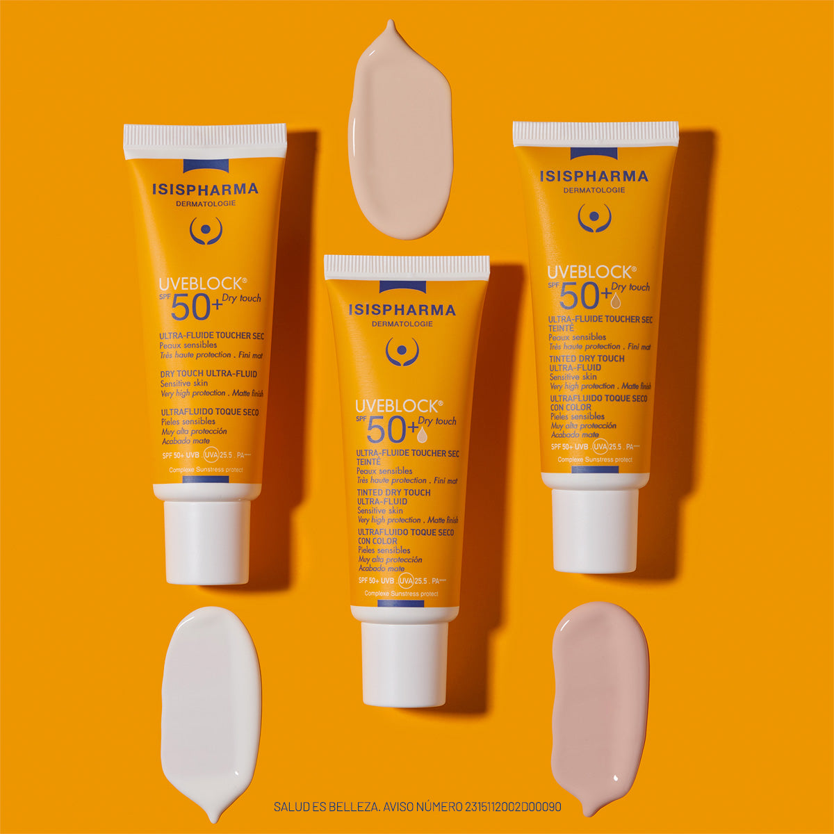 Isispharma - UVEBLOCK SPF50+ Dry Touch Con Color Medium – 40 ml.