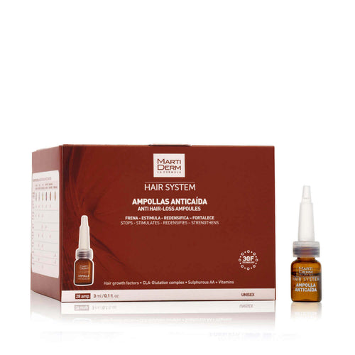 Martiderm - Hair System Ampolletas Anticaída - 28 ampolletas.
