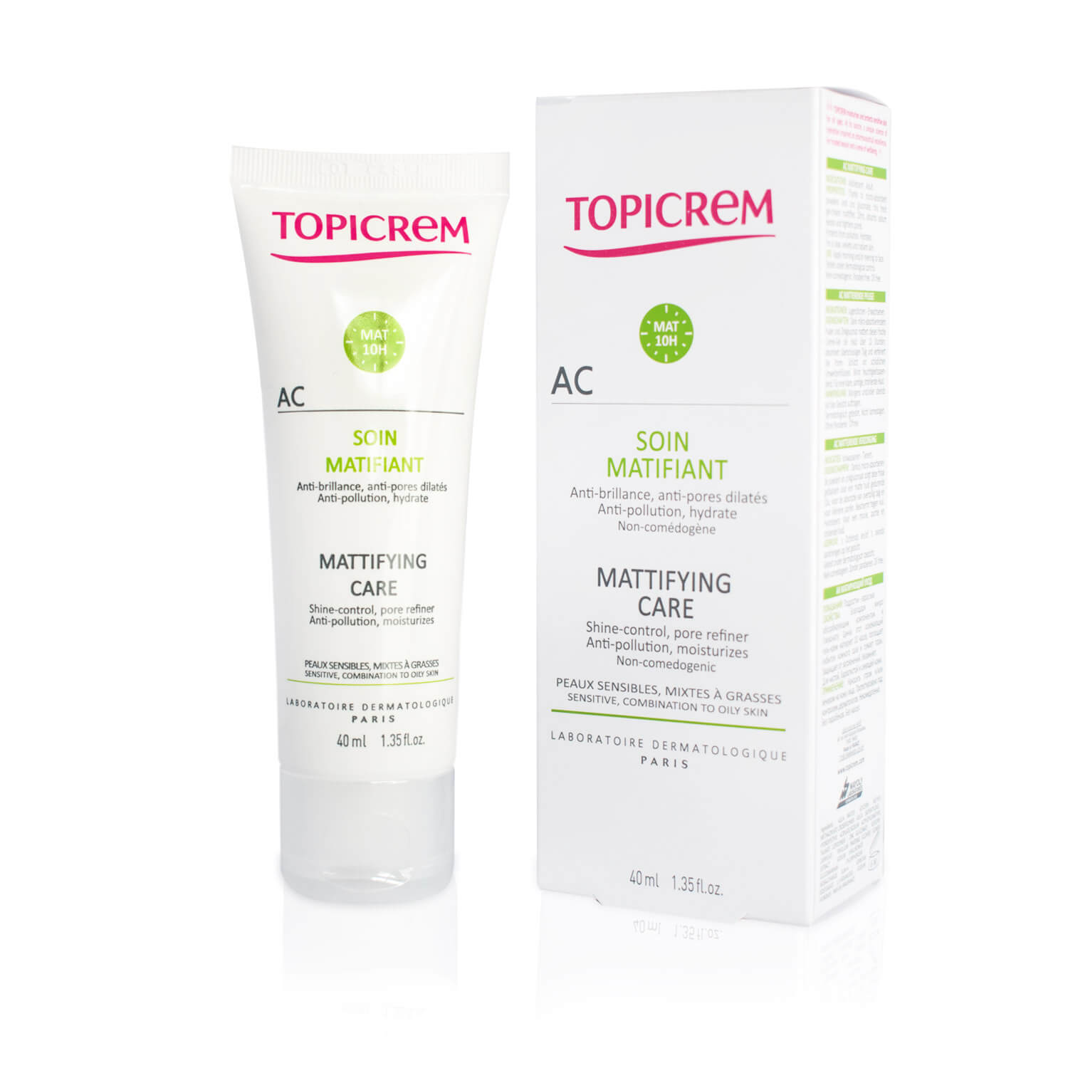 Topicrem - AC Gel Crema Cuidados Matificantes - 40 ml.