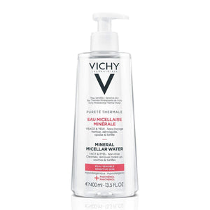 Vichy - Purethe Thermale, Agua Micelar Para Pieles Sensibles - 400 ml.