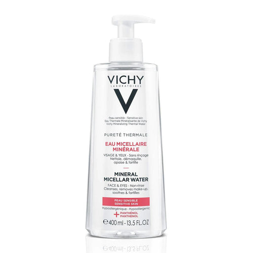 Vichy - Purethe Thermale, Agua Micelar Para Pieles Sensibles - 400 ml.