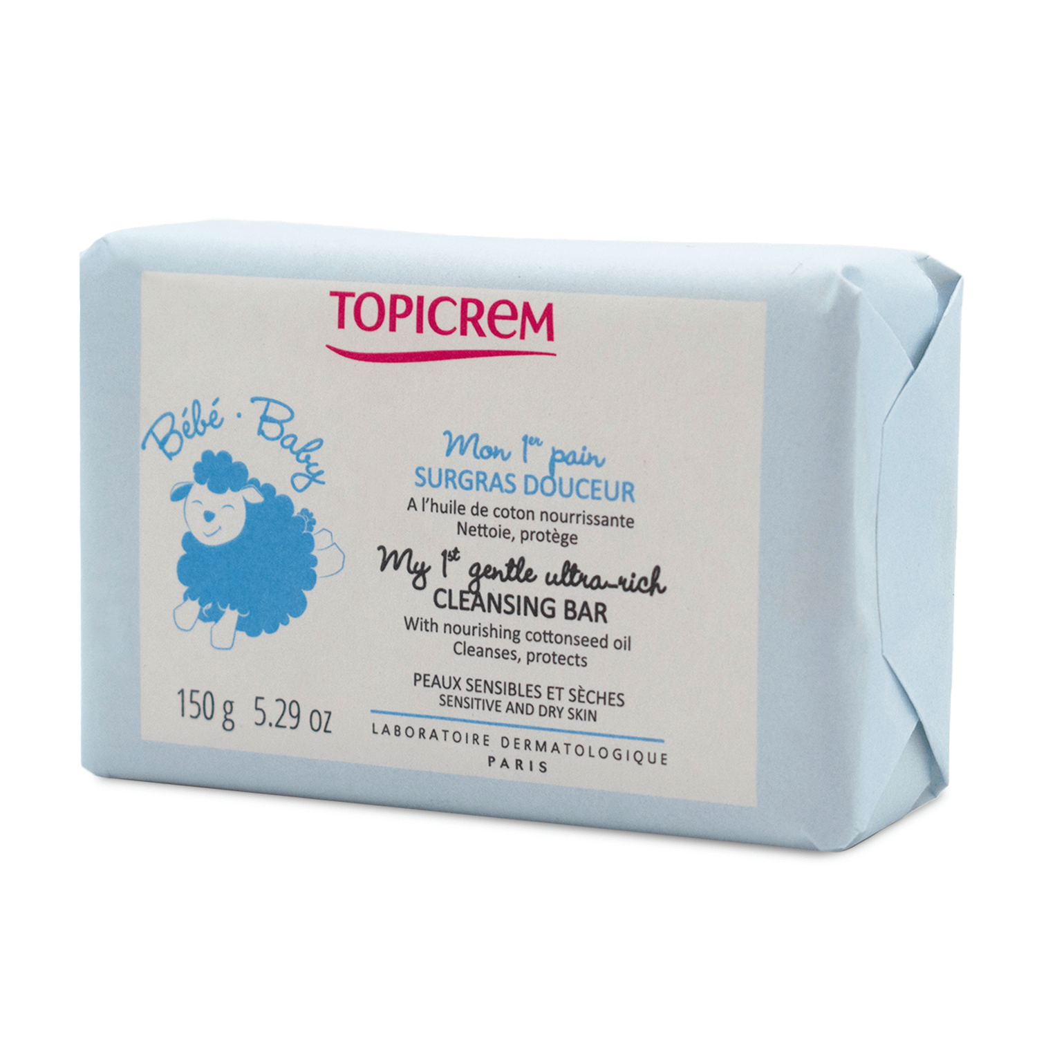 Topicrem - Jabón para Bebé - Mi primera barra Ultra-Hidratante - 150 g.