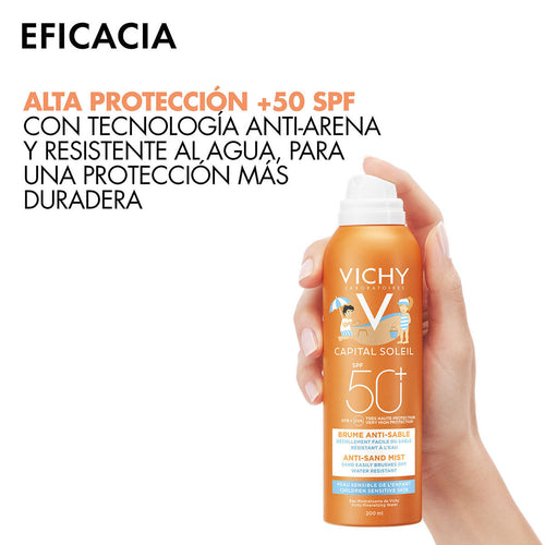 Vichy - Capital Soleil Bruma Solar Anti-Arena Niños SPF50+ - 200 ml.