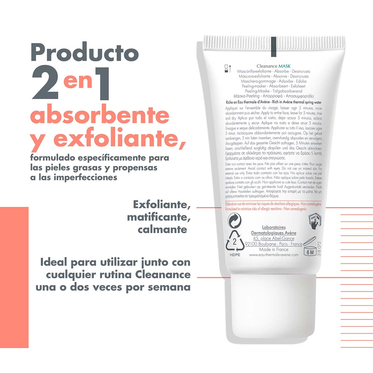 Avene - Cleanance Mask – 50 ml.