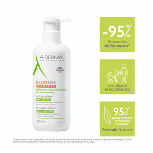 A-Derma - Exomega Control Loción Emoliente - 400 ml.