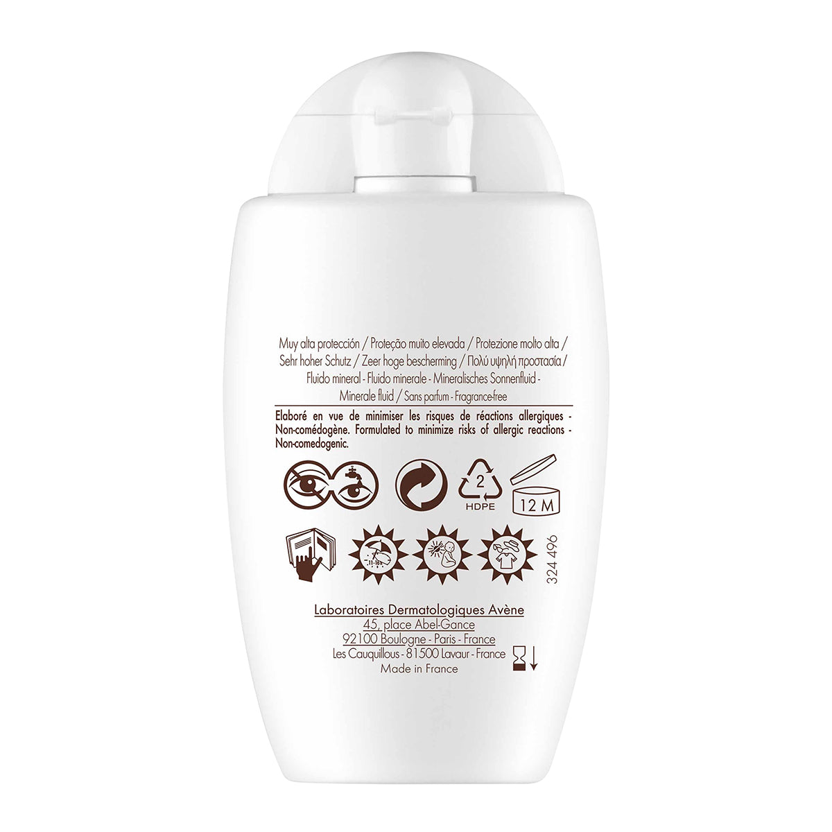 Avene - Protector Solar Fluido Mineral FPS50+ - 40 ml