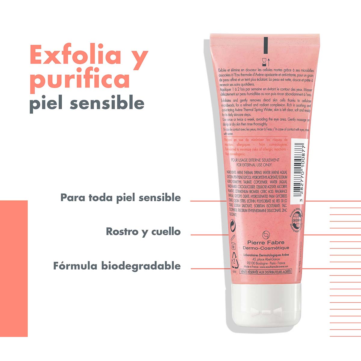 Avene - Gel Exfoliante Suave - 75 ml.