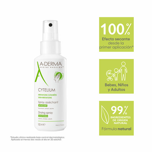 A-Derma - Cytelium Spray Para Pieles Irritadas – 100 ml.