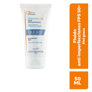 Ducray - Keracnyl UV Fluido Anti- FPS50+ - 50 ml.