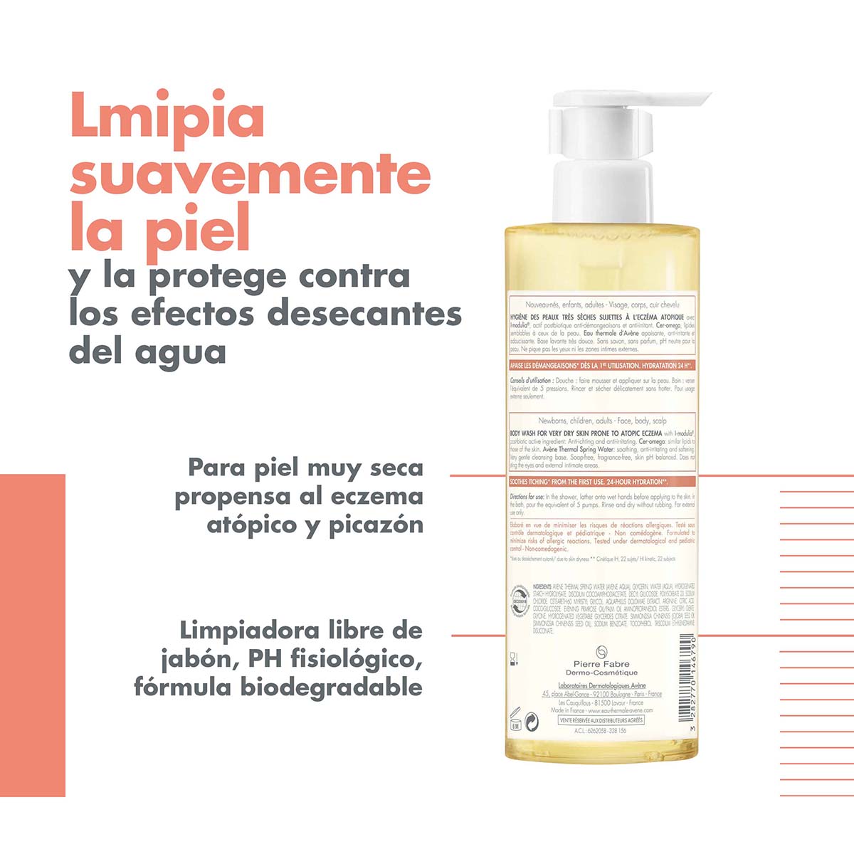Avene - Xeracalm Aceite De Limpieza – 400 ml.