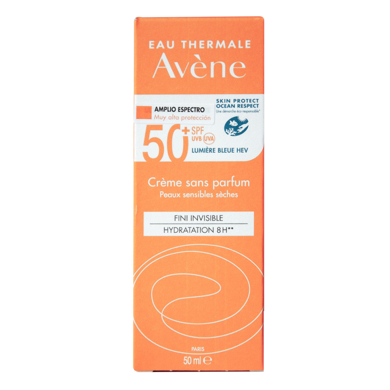Avene - Crema Con Protección Solar 50+ Sin Color Para Piel Sensible Y Seca - 50 ml