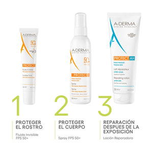 A-Derma - Protect Fluido Invisible  para piel mixta y grasa FPS 50+ - 40 ml