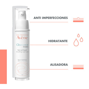 Avene – Cleanance Woman Crema De Noche Para Marcas E Imperfecciones – 30 ml.