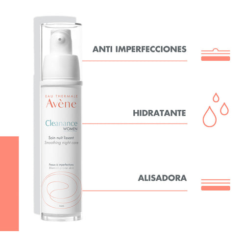 Avene – Cleanance Woman Crema De Noche Para Marcas E Imperfecciones – 30 ml.