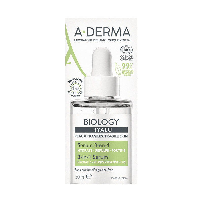 A-Derma - Biology Hyalu Sérum 3 en 1 - 30 ml