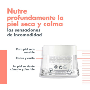 Avene - Cuidados Esenciales Crema Nutritiva Piel Sensible – 50 ml.