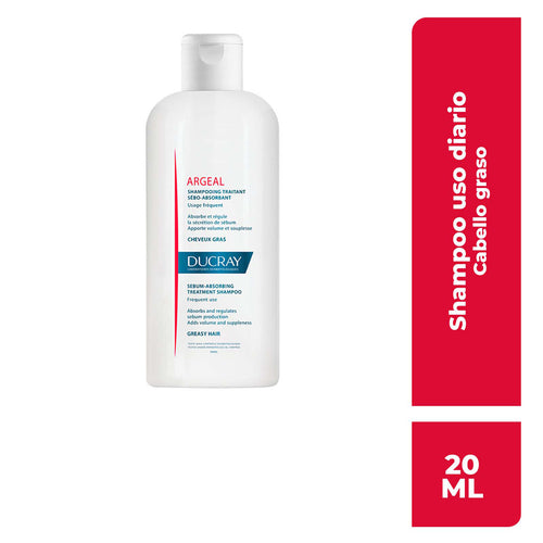 Ducray - Argeal Shampoo Sebo-absorbente – 200 ml.