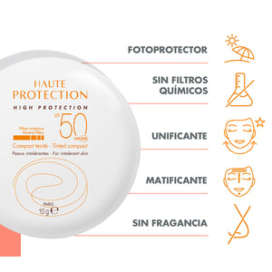 Avene - Protector Con Maquillaje Comp. FPS50+ Dorado - 10gr.