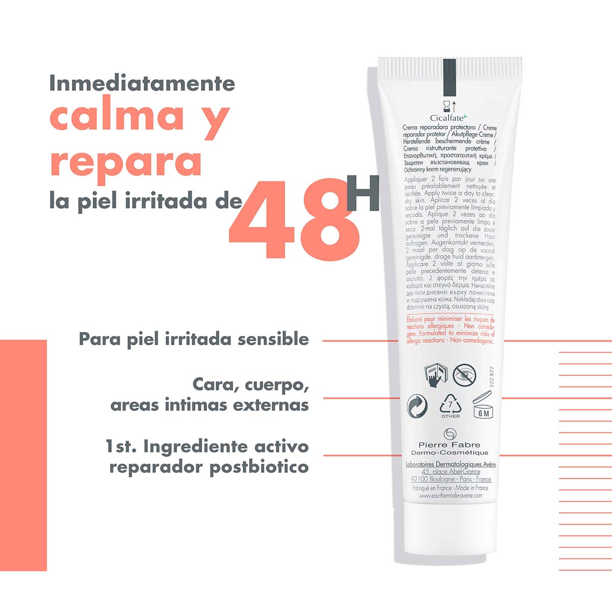 Avene - Cicalfate+ Crema Reparadora – 40 ml.