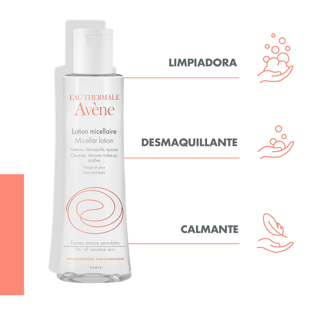 Avene - Loción Micelar Desmaquillante – 200 ml.