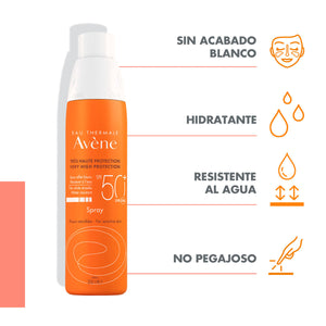 Avene - Protector Solar en Spray Corporal Adulto 50+ - 200 ml.