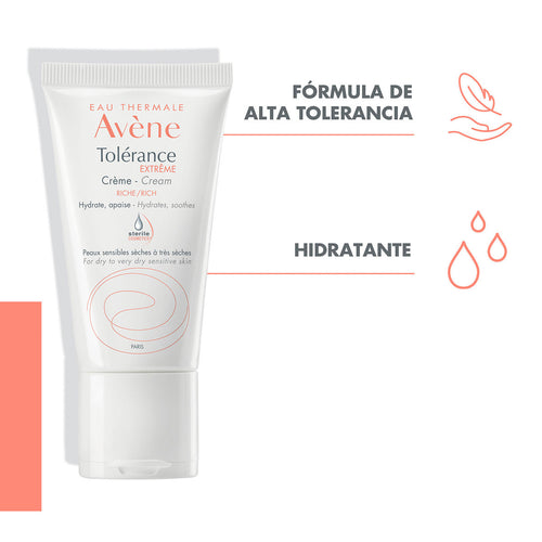 Avene – Tolerancia Extrema, Crema Para Pieles Sensibles Y Muy Secas – 50 ml.