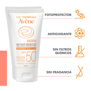 Avene – Protector Solar FPS50+ Crema Mineral - 50 ml.