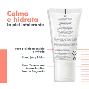 Avene - Crema Facial Para Pieles Intolerantes - 50 ml.