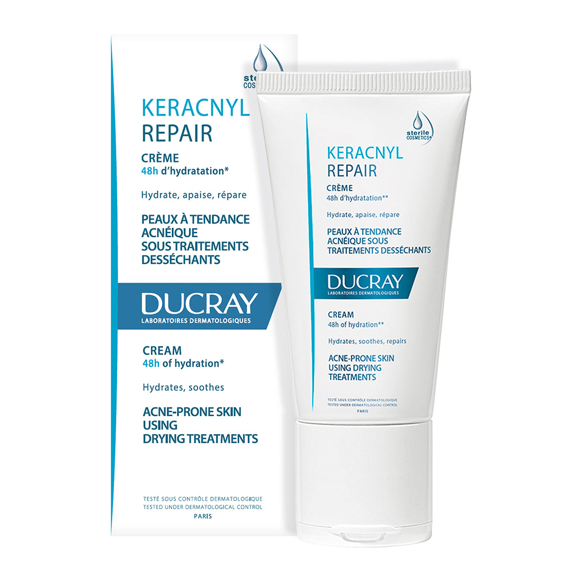 Ducray - Keracnyl Repair Crema - 50 ml.