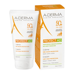 A-Derma - Protect AD 50+ Crema Solar Para Piel Atópica - 150 ml.