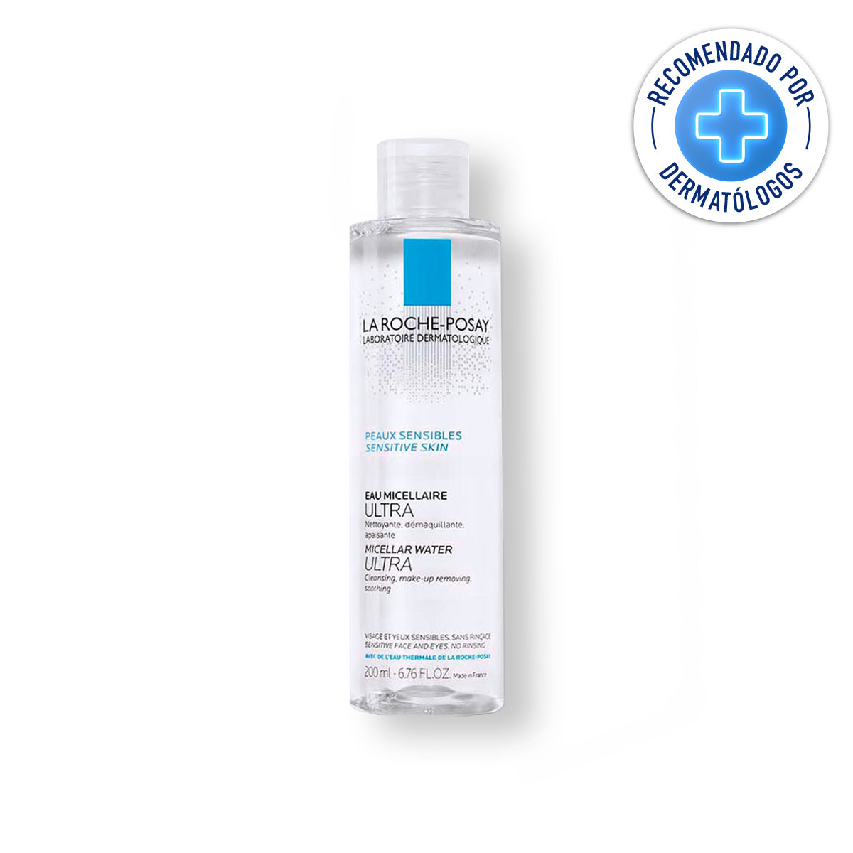 La Roche Posay - Ultra Agua Micelar Limpiadora Y Desmaquillante Para Pieles Sensibles – 200 ml.