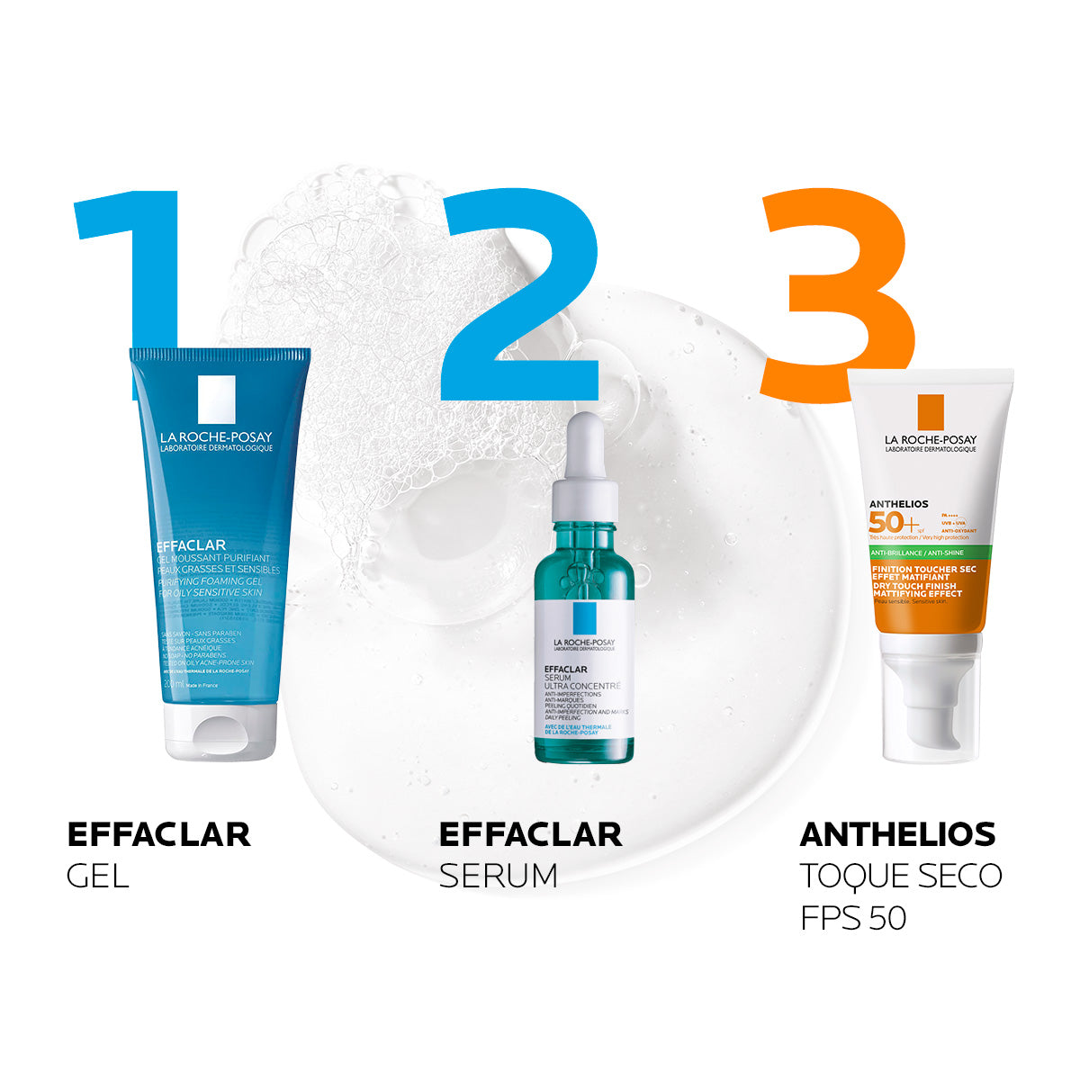 La Roche Posay - Effaclar Limpiador Facial Purificante Para Piel Mixta a Grasa – 200 ml.