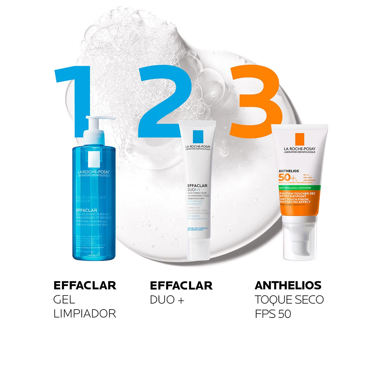 La Roche Posay - Effaclar Limpiador Facial Purificante Para Piel Mixta a Grasa – 400 ml.