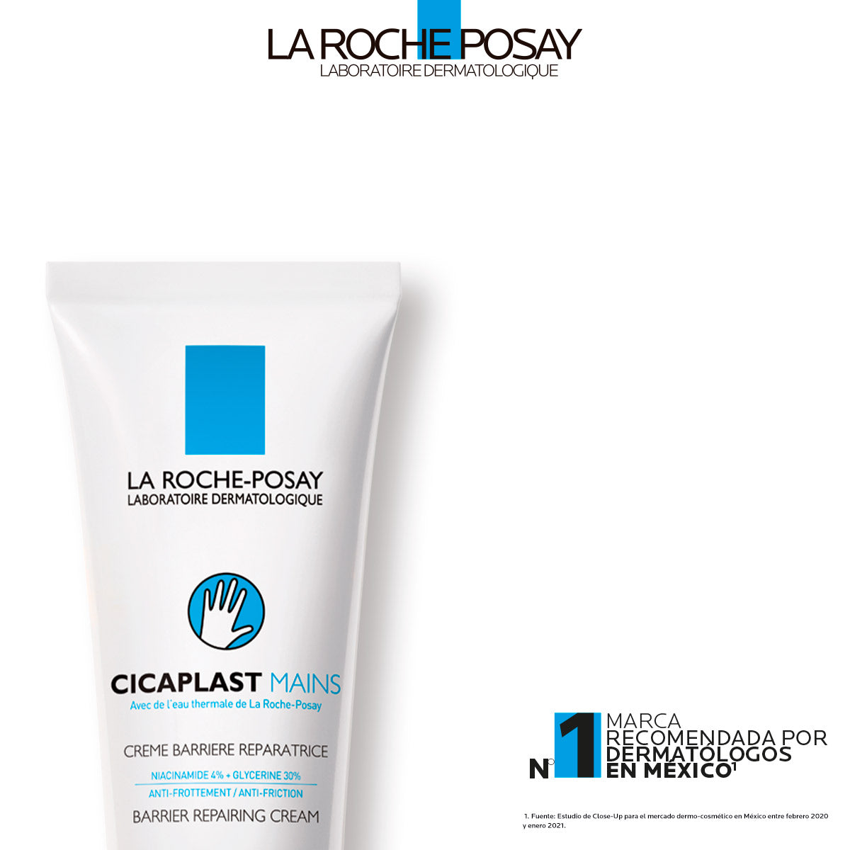La Roche Posay - Cicaplast Crema De Manos Hidratante, Protectora Y Reparadora – 50 ml.
