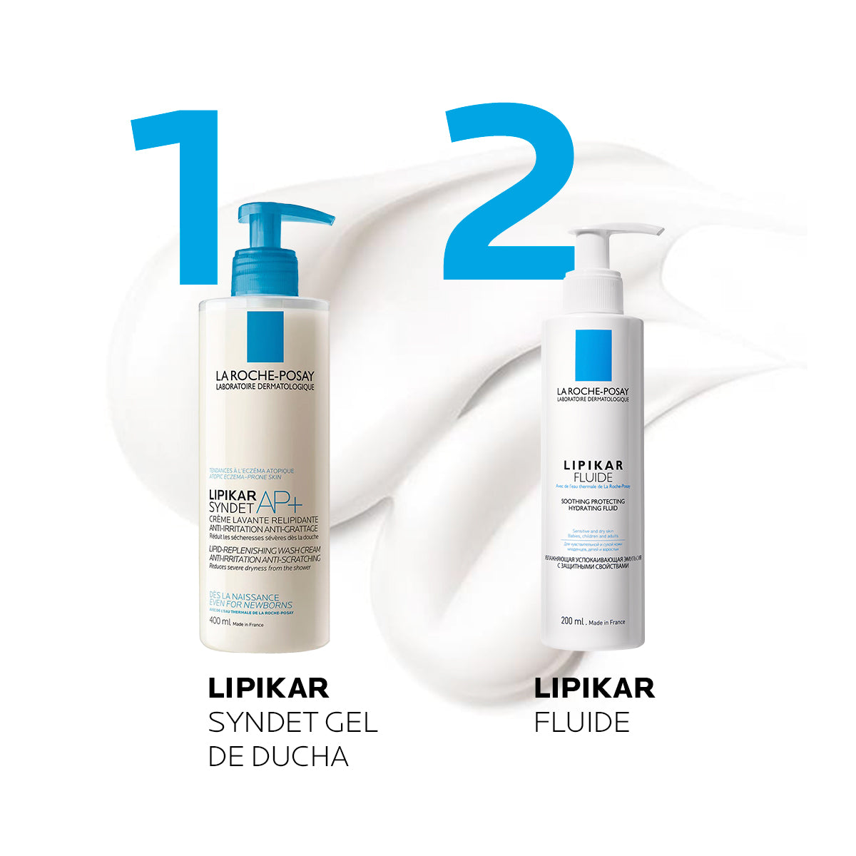 La Roche Posay - Lipikar Fluido Hidratante para Piel Seca – 400 ml.