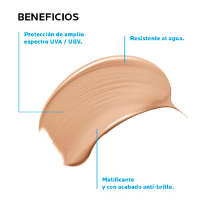 La Roche Posay - Anthelios XL Protector Solar Facial Toque Seco con Color Para Piel Grasa a Mixta FPS50+ - 50 ml.