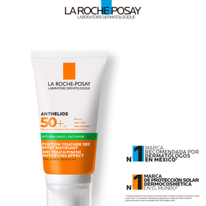 La Roche Posay - Anthelios XL Protector Solar Facial Matificante Toque Seco FPS50+ Para Piel Grasa a Mixta – 50 ml.