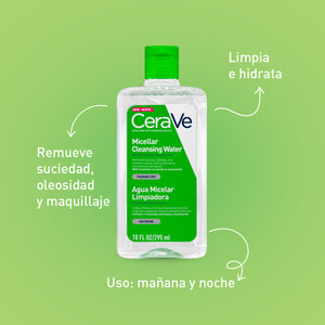 CeraVe - Agua Micelar Limpiadora – 295 ml.