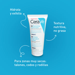 CeraVe - SA Crema Renovadora de Pies – 88 ml.